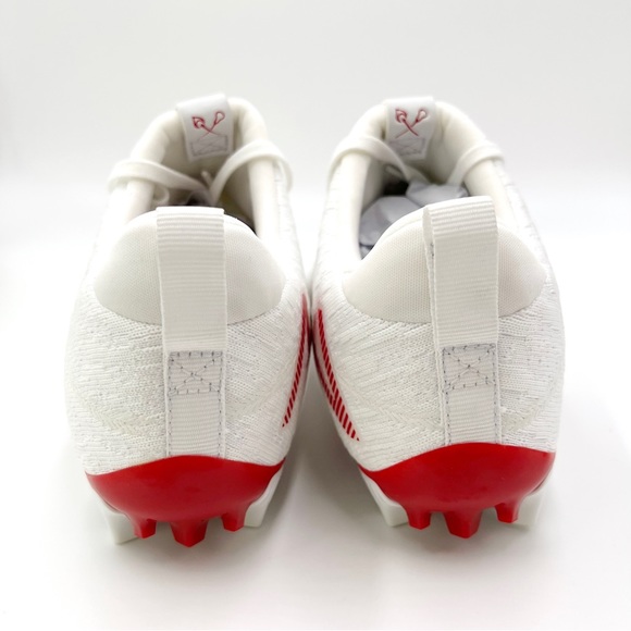 New Balance Mens Red White Burn X2 Low Cut Lacrosse Cleats Shoes Size 6.5 - Picture 7 of 12